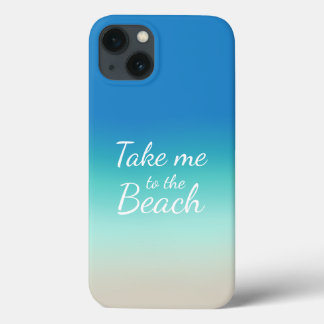 "Leve-Me Para A Praia", Moderno Ombre Azul
