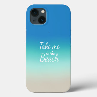 "Leve-Me Para A Praia", Moderno Ombre Azul