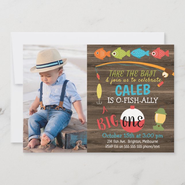 Leve O Convite De primeiro aniversario Do Bait Big (Frente)