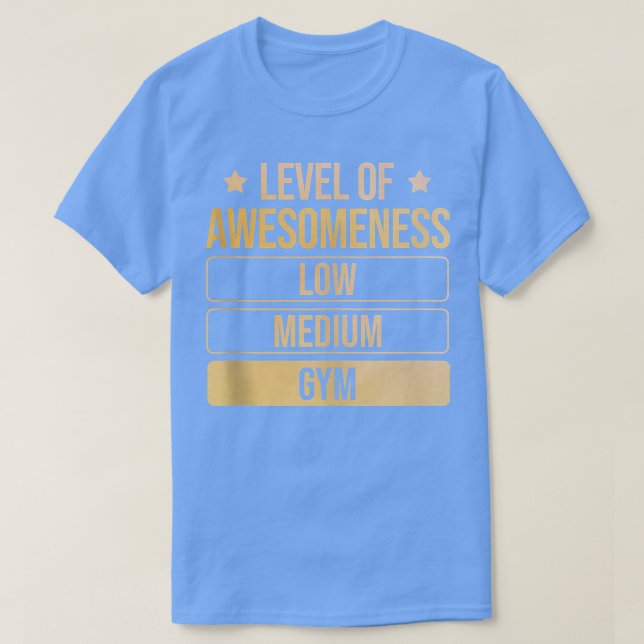 Level Of Awesomeness Gym Tank Top (Frente do Design)