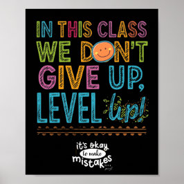 LEVEL UP CLASSROOM POSTER