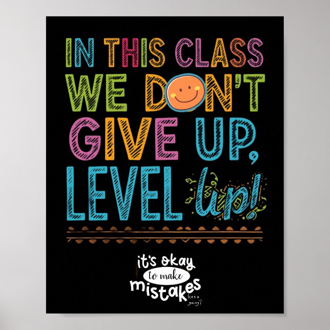 LEVEL UP CLASSROOM POSTER (Frente)