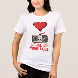 Level Up Your Love, Retro Pixel Gaming Design