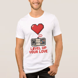 Level Up Your Love, Retro Pixel Gaming Design