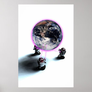Levitating o poster da terra