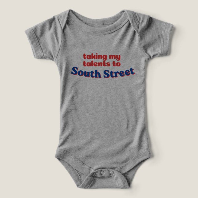 Levo Meus Talentos para a South Street | Philly bb (Design frontal)