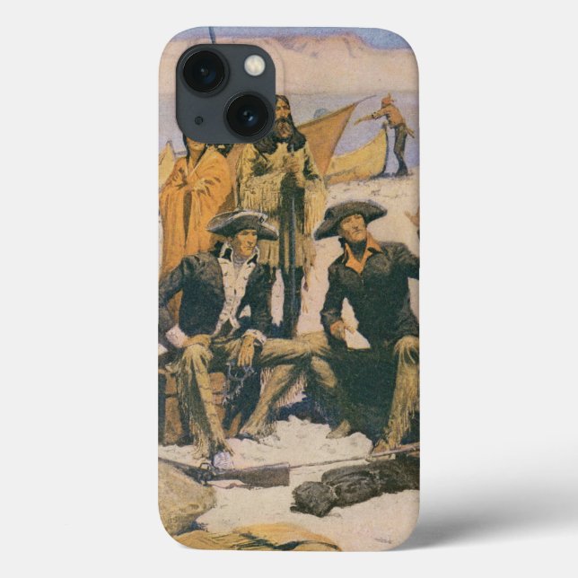Lewis e Clark no Rio Columbia (Verso)