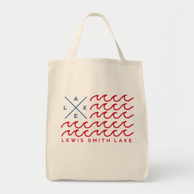 Lewis Smith Lake Flag Bolsa (Frente)