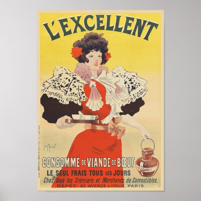 L'Excellent France Vintage 1895 Poster (Frente)