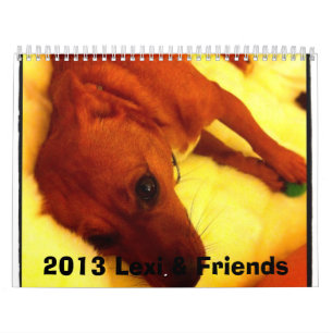 Lexi 2013 & calendário do cão dos amigos