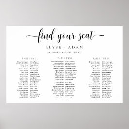 Leyton, mínimo 3 Mesa de Poster de Banquete