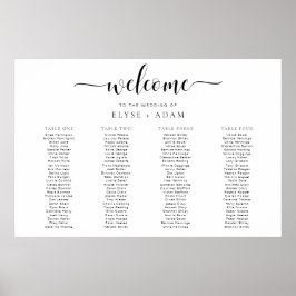 Leyton, mínimo 4 Mesa de Poster de Banquete