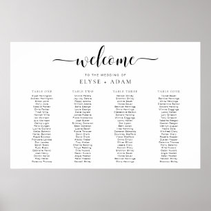 Leyton, mínimo 4 Mesa de Poster de Banquete