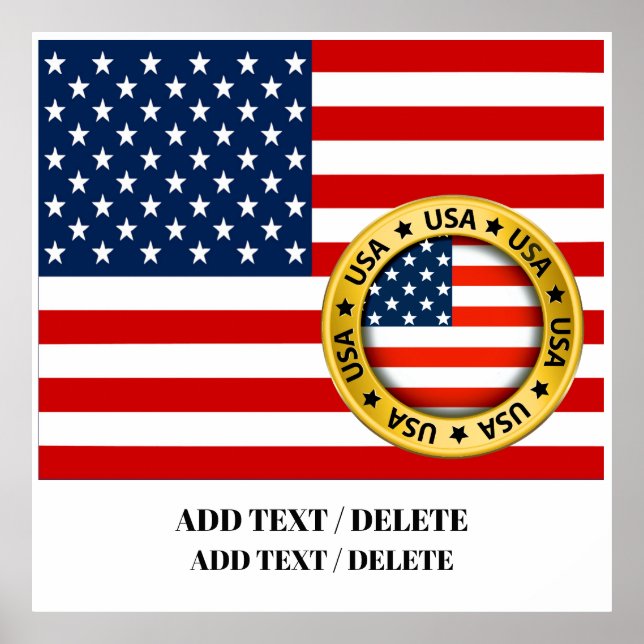 LG. POSTER de bandeira americana (Frente)