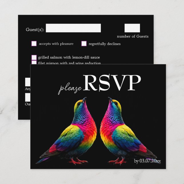 LGBT Com menu – Pombas da Promessa (Frente/Verso)