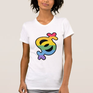 LGBT+Orgulho. Arco-íris. Camiseta