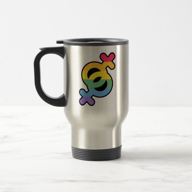 LGBT+Orgulho. Arco-íris. Caneca (Esquerda)