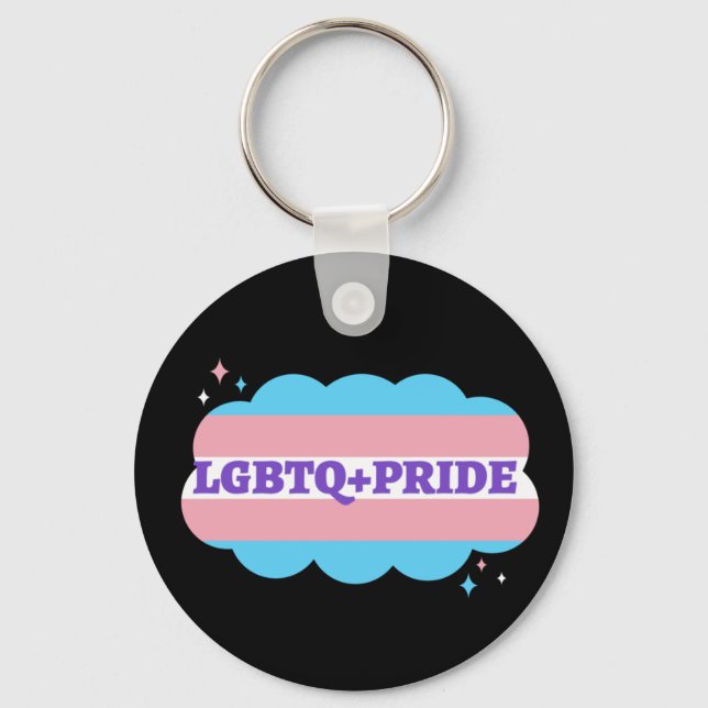 LGBT+Orgulho. Gay- amor arco-íris. Chaveiro (Frente)