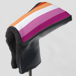 LGBTQ+ Bandeira Lésbica Stripes Orgulho Golfe -