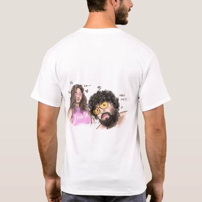 LGBTQ+ Casal de Orgulho T - Camisa (Verso)