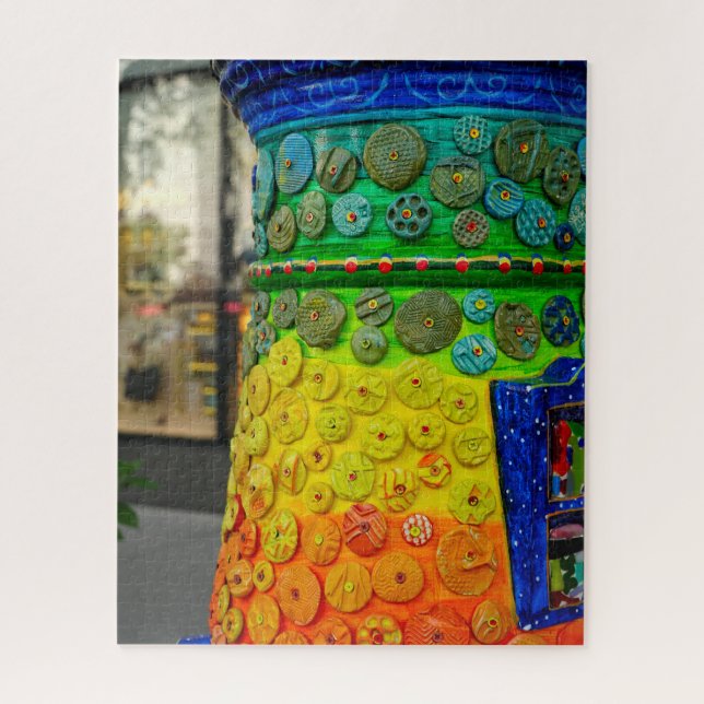 LGBTQ+ Cores Quebra-cabeça de serra (Vertical)