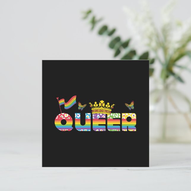 LGBTQ - Fila - Cor arco-íris (Em pé/Frente)
