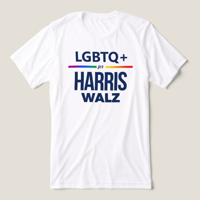 LGBTQ+ para Harris Walz (Design frontal)