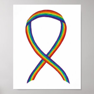 LGBTQIA Arco-Íris Sensibilização Fita Poster Im