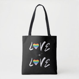 LGBTQIA Love is LOVE, Rainbow Pride Tote Bag