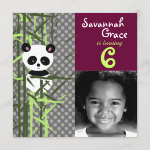 LGC  Convite Panda Peek A Boo