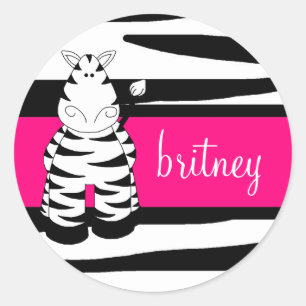LGC uma etiqueta quente da zebra de Momma