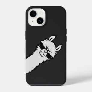 Lhama Raivosa Olhando Ferozmente pela Quina com Óc
