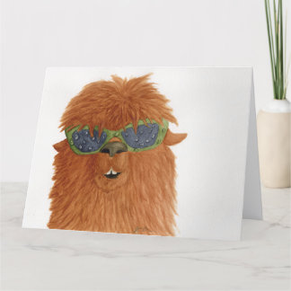 Lhamas em Shades: Cartão Saudável de Abril 8,5"x11