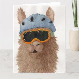 Lhamas em Shades: Cartão Saudável de Janeiro 8,5"x