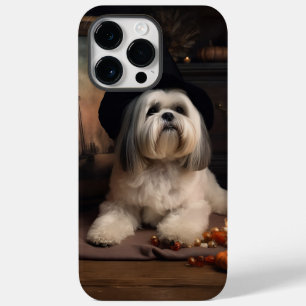 Lhasa Apso Pumpkins Halloween Scary