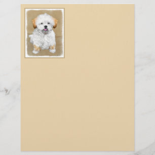 Lhasa Apso Puppy Painting - Arte De Cachorro Origi