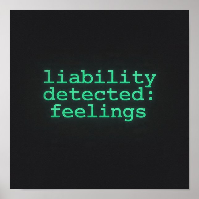 Liability Detected Feelings Terminal Poster AI  (Frente)