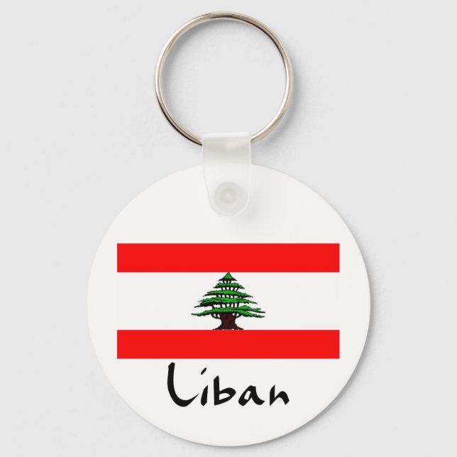 Liban Liban Flag Chaveiro (Frente)