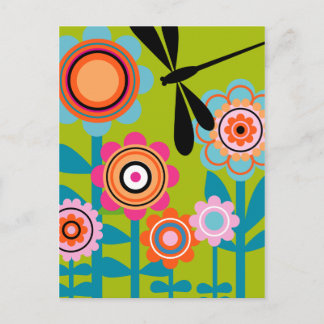 libélula 4 Cartão postal