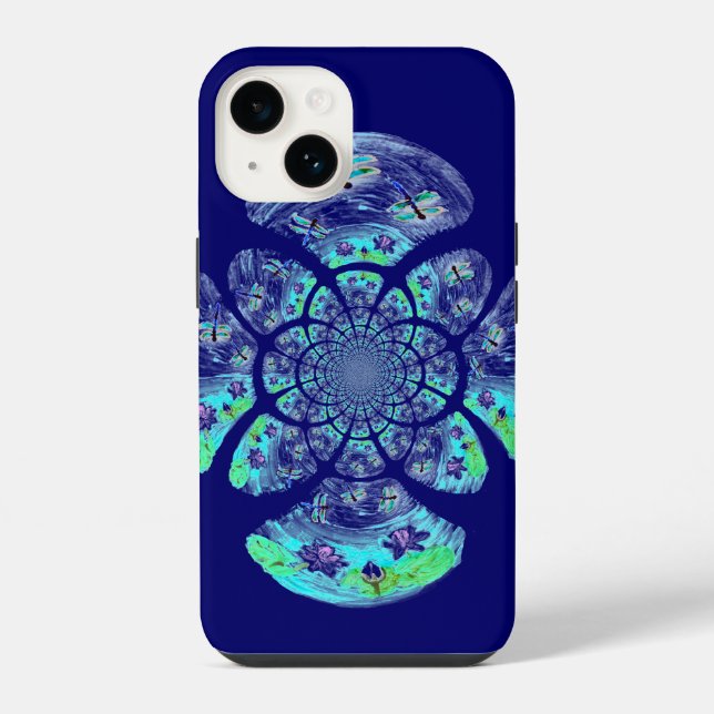 Libélulas, Flores de Nenúfar (Verso)