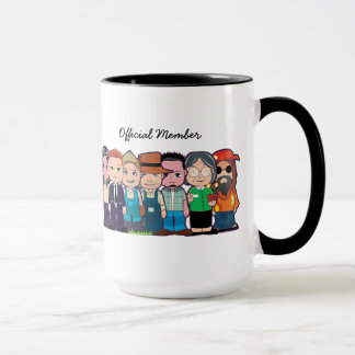Liberais que criam a caneca do oficial do