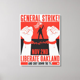 Liberate Oakland Occupy Wall Street Canvas