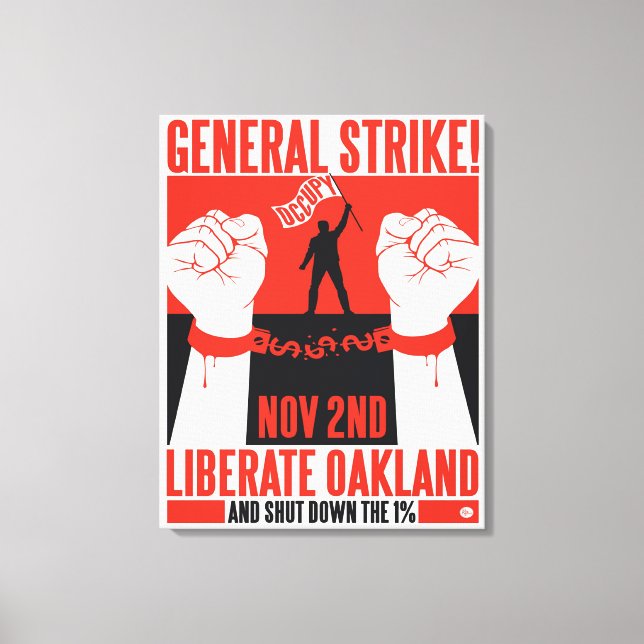 Liberate Oakland Occupy Wall Street Canvas (Frente)