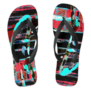 Liberdade Abstrata – Chinelos Adultos Personalizad