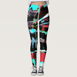 Liberdade Abstrata – Leggings Personalizadas com I