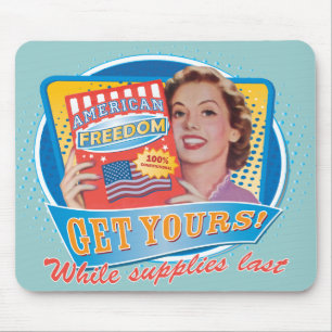 Liberdade americana Mousepad retro
