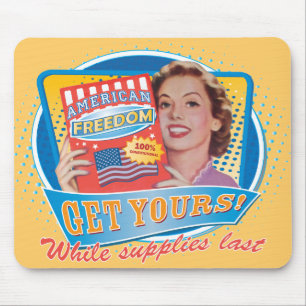 Liberdade americana Mousepad retro