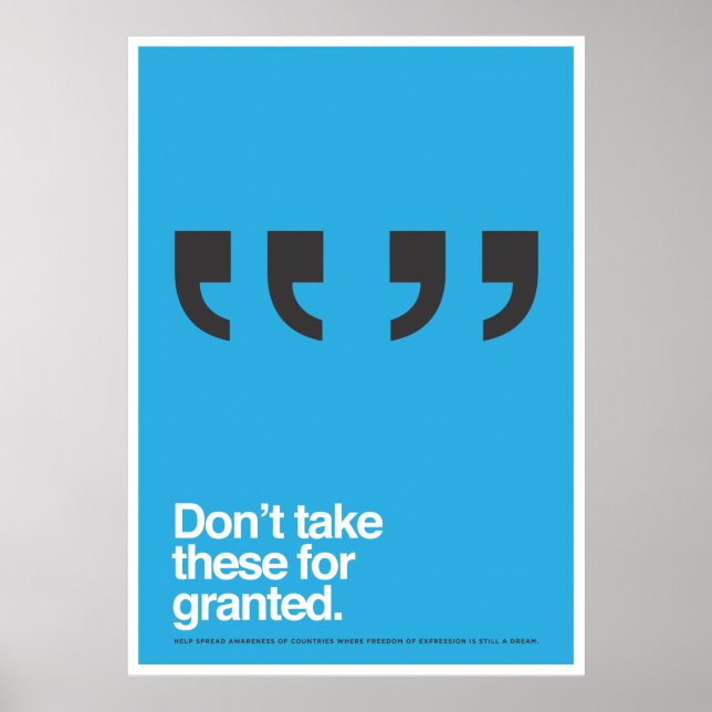 Liberdade de expressão Poster (Frente)