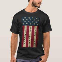 Liberdade e justiça para toda a Camiseta masculina