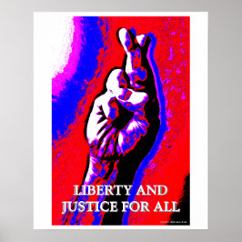 Liberdade e Justiça para todos Poster 16x20